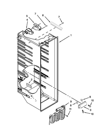 Refrigerator liner parts