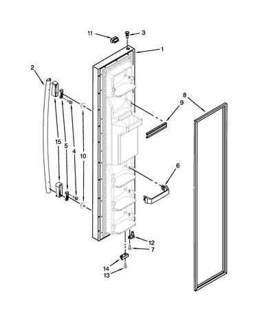 Freezer door parts