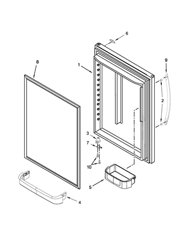 Refrigerator door parts