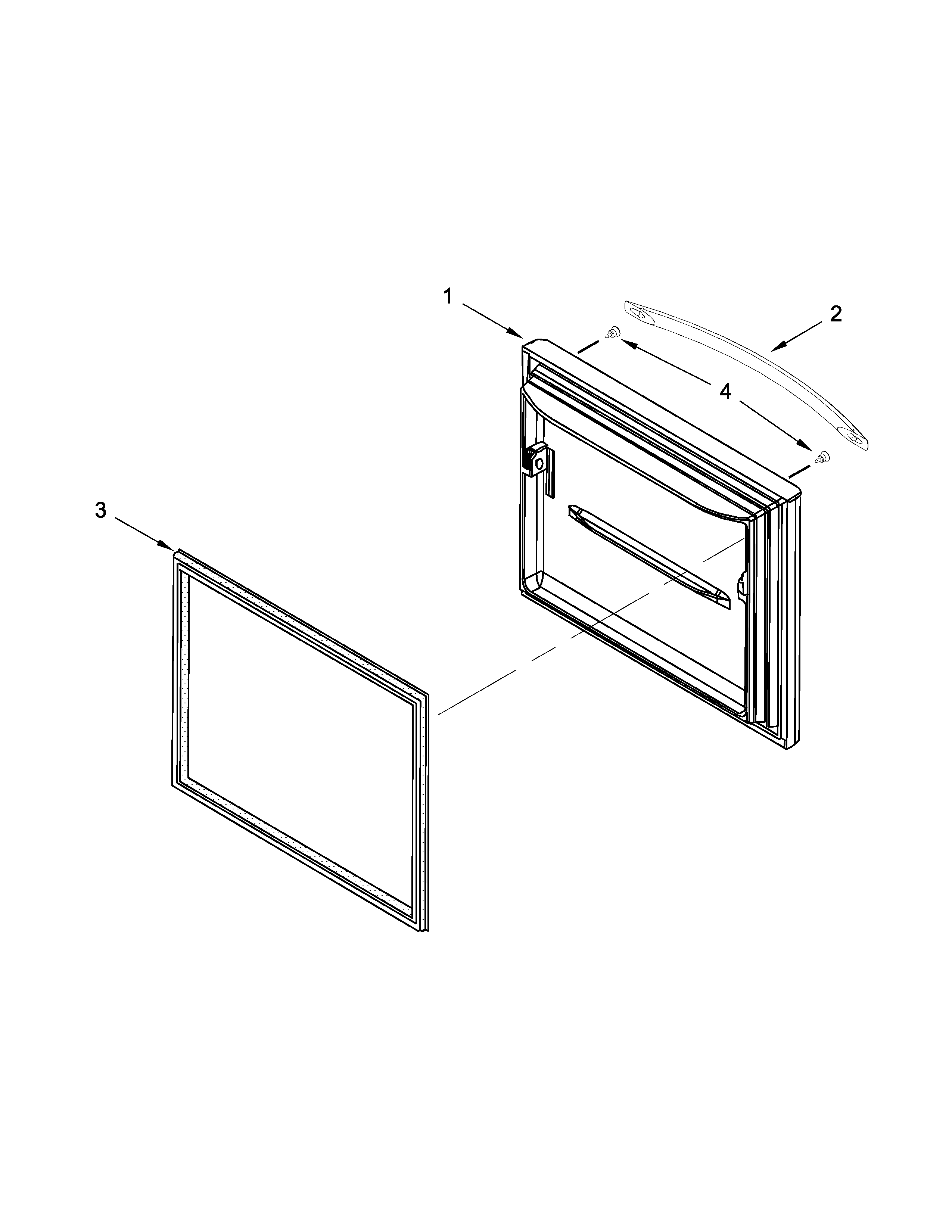 Freezer door parts
