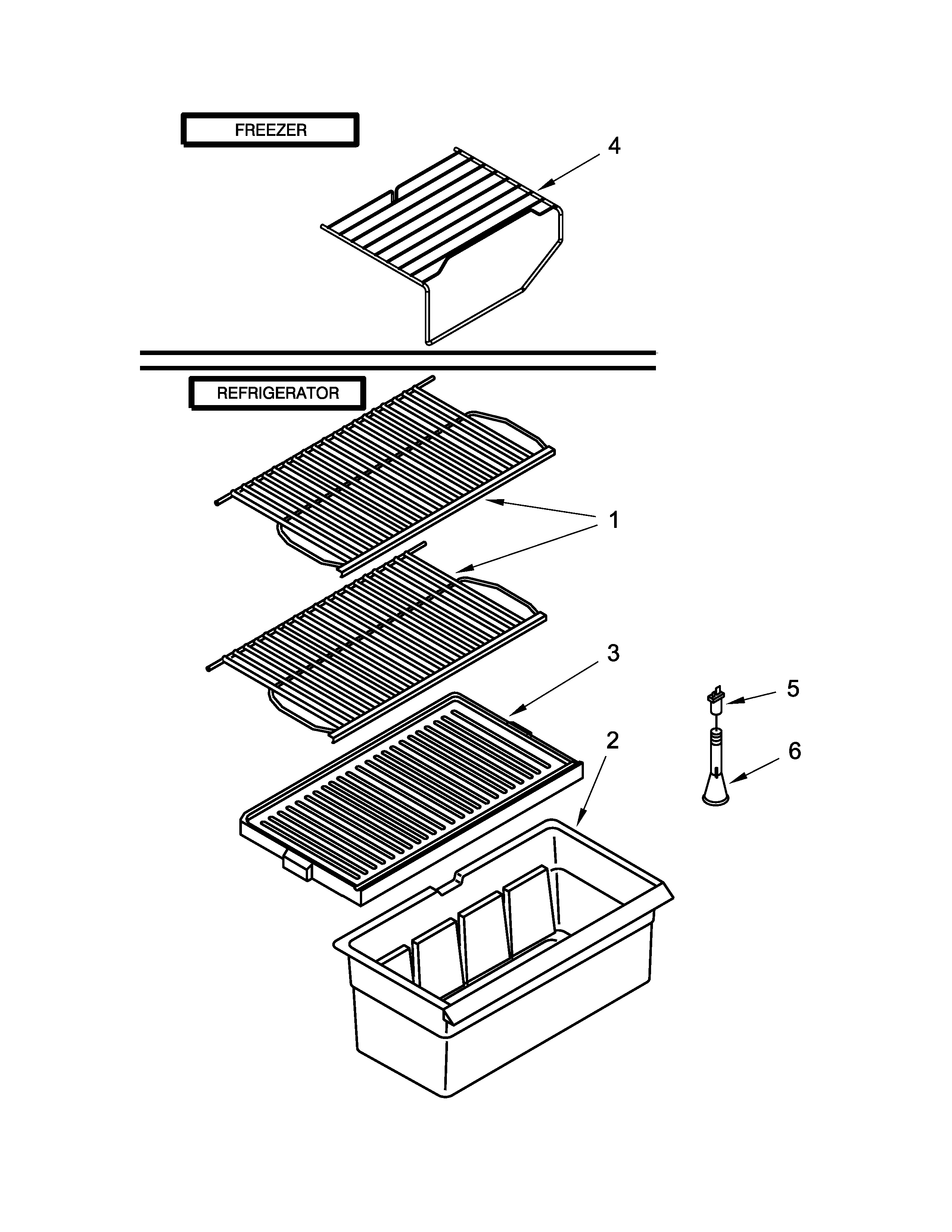 Shelf parts