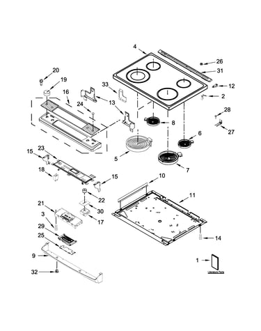 Cooktop parts