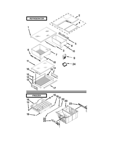Shelf parts
