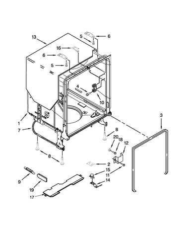 Tub and frame parts