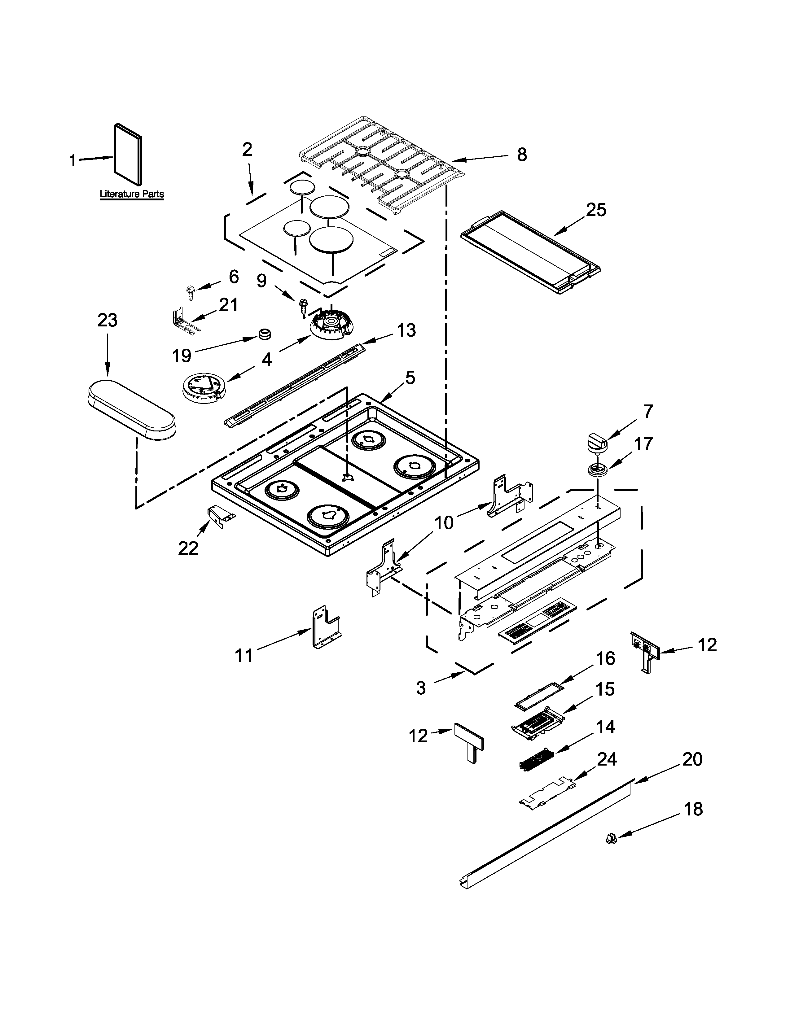 Cooktop parts