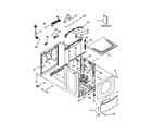 Whirlpool WFW8300SW00 top and cabinet parts diagram