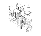 Whirlpool MWFW8300SW01 top and cabinet parts diagram