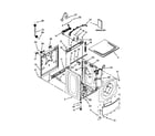 Whirlpool WFW8300SW05 top and cabinet parts diagram