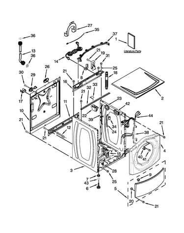 Top and cabinet parts