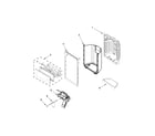 Whirlpool WRF736SDAW13 dispenser front parts diagram