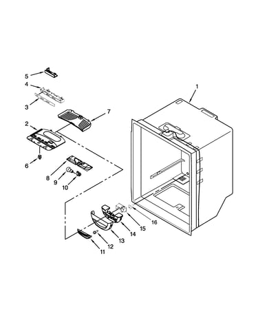 Refrigerator liner parts