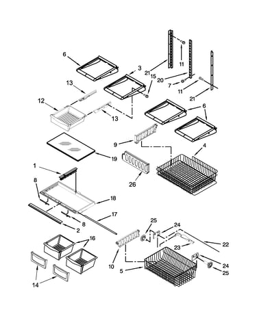 Shelf parts