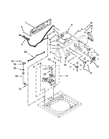 Console and water inlet parts