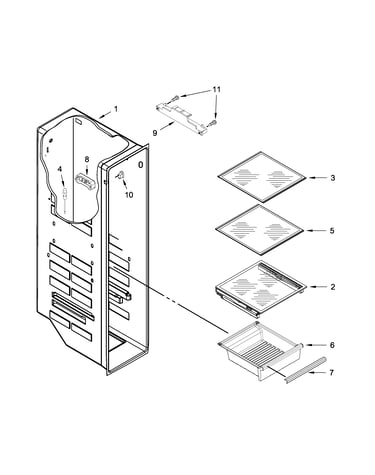 Freezer liner parts
