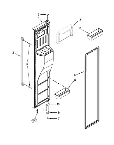Freezer door parts