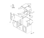 Inglis ITW4771DQ0 top and cabinet parts diagram