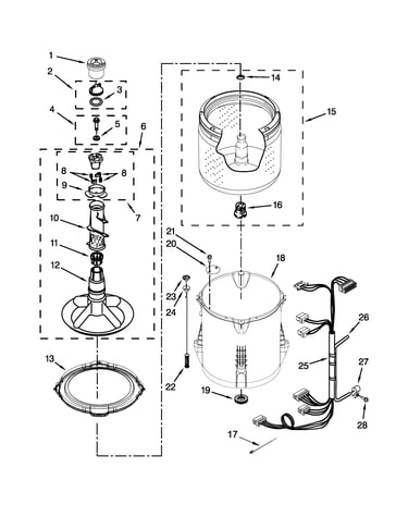 Basket and tub parts