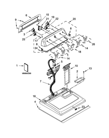 Top and console parts