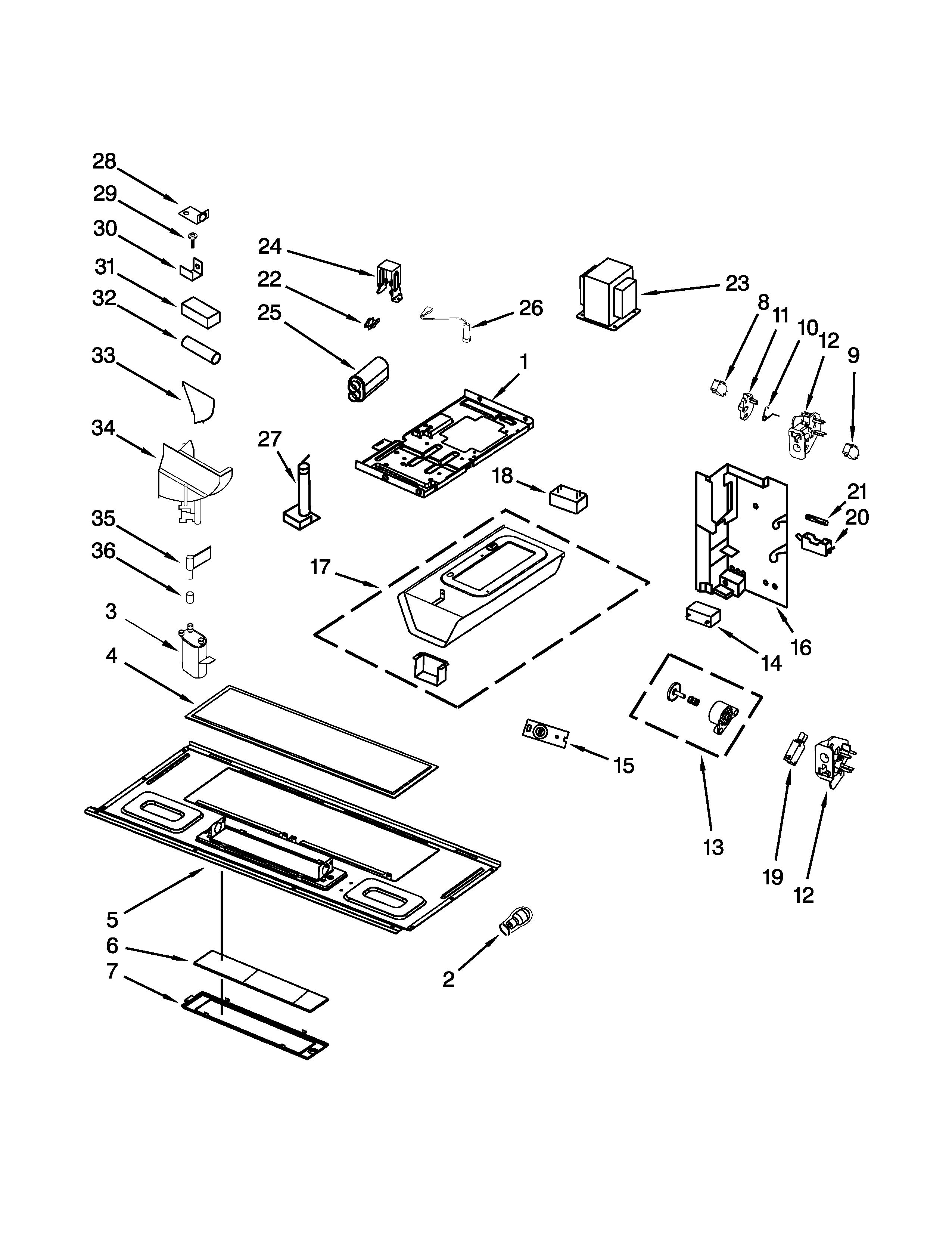 Interior and ventilation parts