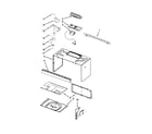 Jenn-Air JMV9186WR2 cabinet and installation parts diagram