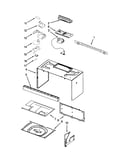 Cabinet and installation parts