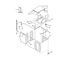 Inglis ITW4971DQ0 top and cabinet parts diagram