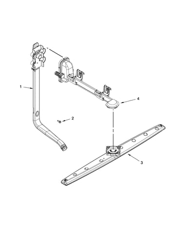 Upper wash and rinse parts