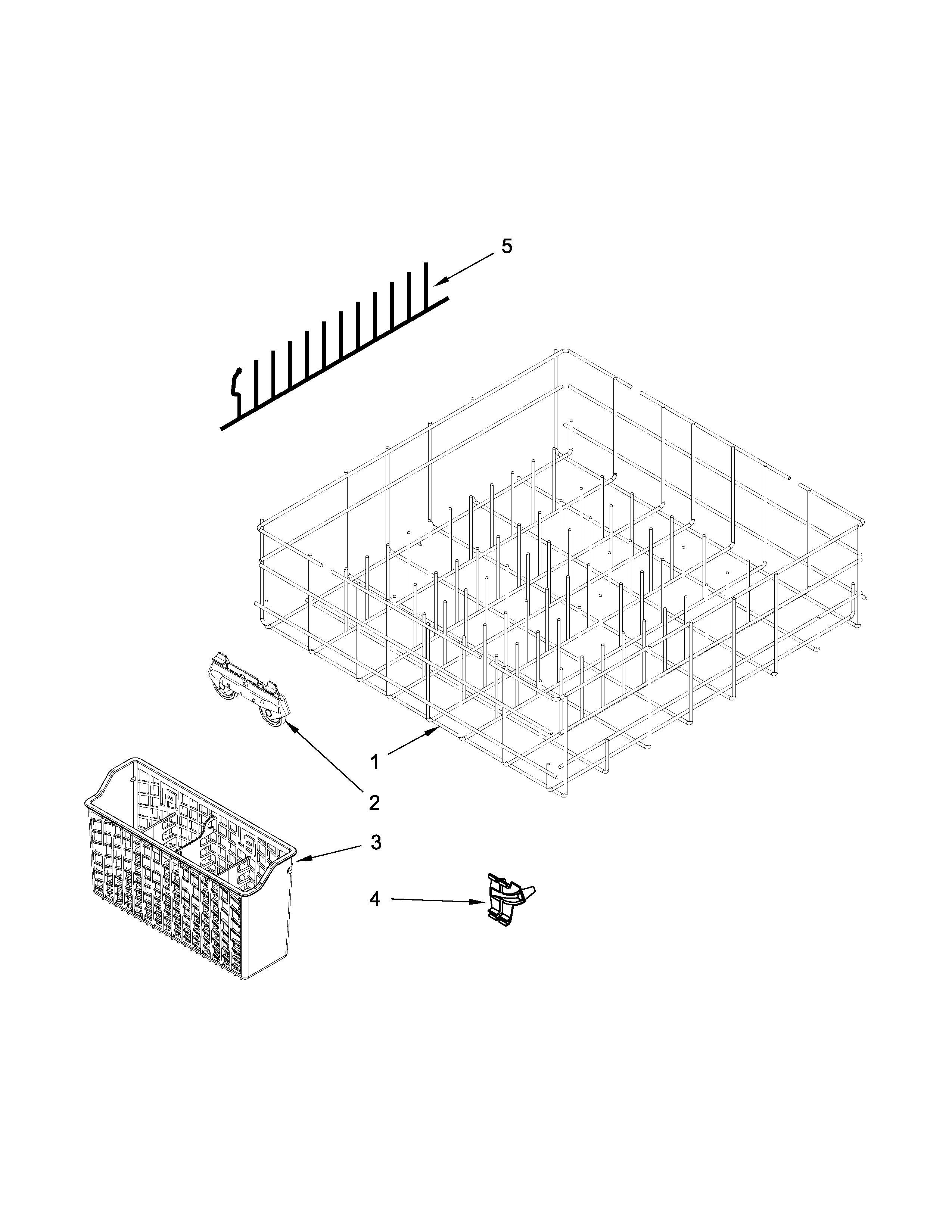 Lower rack parts