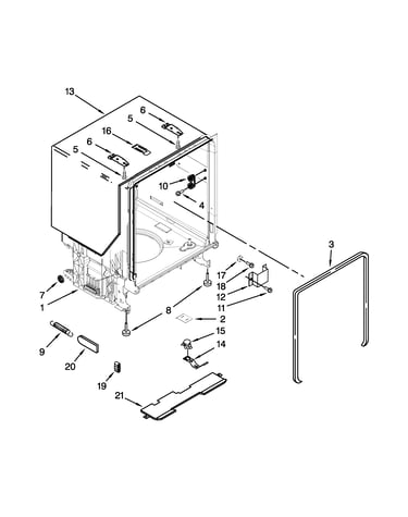 Tub and frame parts