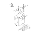 Whirlpool 7WDT770PAYW1 door and panel parts diagram