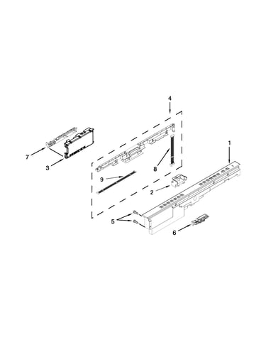 Control panel and latch parts