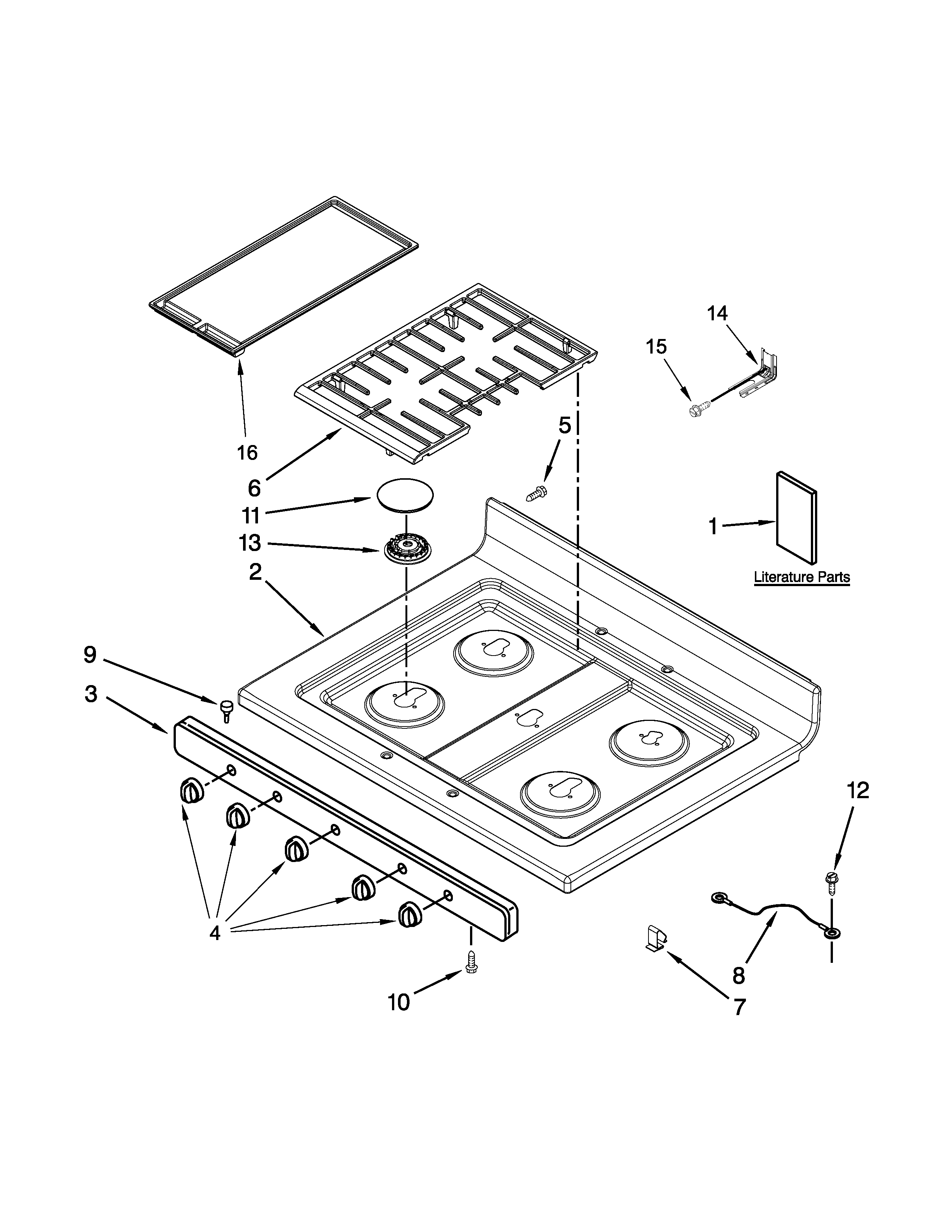 Cooktop parts