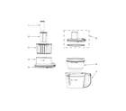 KitchenAid KFP1466SZ0 bowl and lid parts diagram