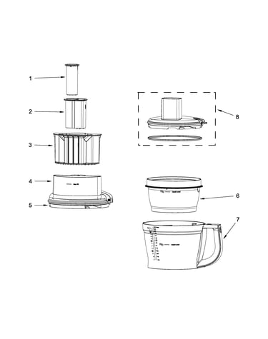 Bowl and lid parts