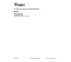 Whirlpool WRS322FDAT03 cover sheet diagram
