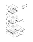 Refrigerator shelf parts