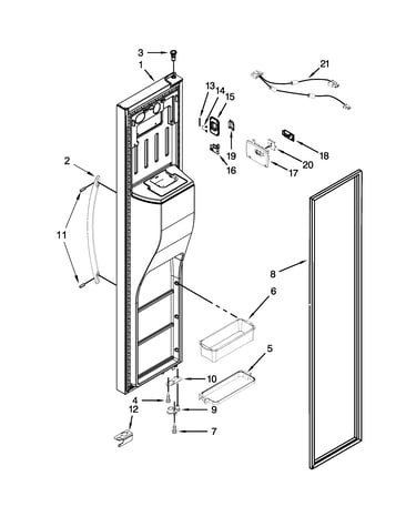 Freezer door parts