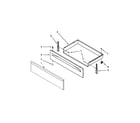 Amana AER5330BAW0 drawer and broiler parts diagram