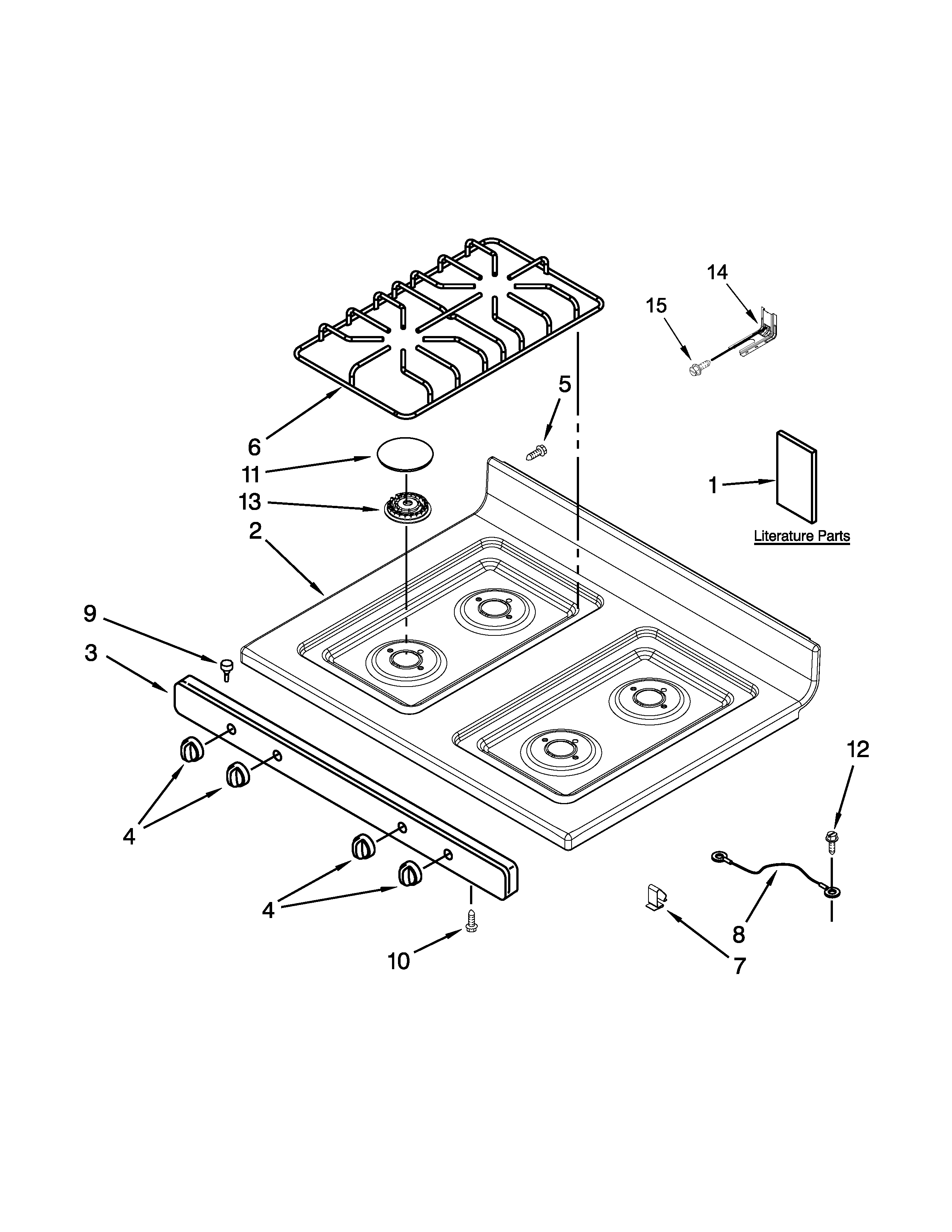 Cooktop parts