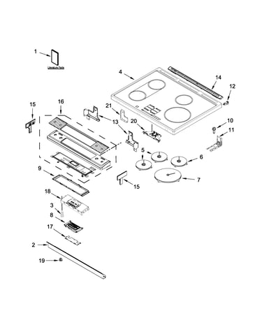 Cooktop parts