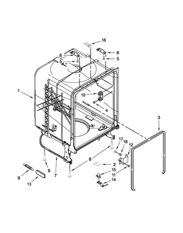 Tub and frame parts