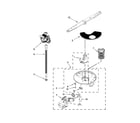 Amana ADB1100AWB5 pump, washarm and motor parts diagram