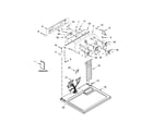 Whirlpool WGD4915EW0 top and console parts diagram