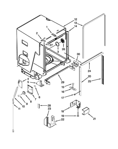 Tub and frame parts