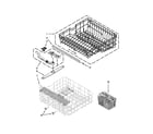 Maytag MDBH980AWS0 upper and lower rack parts diagram
