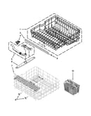 Upper and lower rack parts