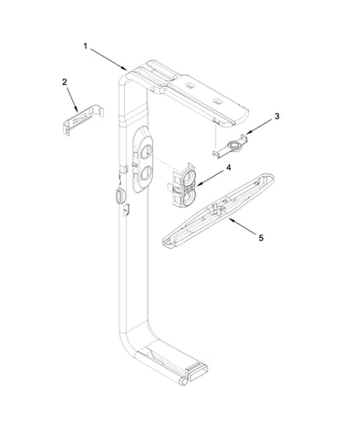 Upper wash and rinse parts