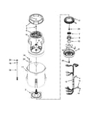 Motor, basket and tub parts