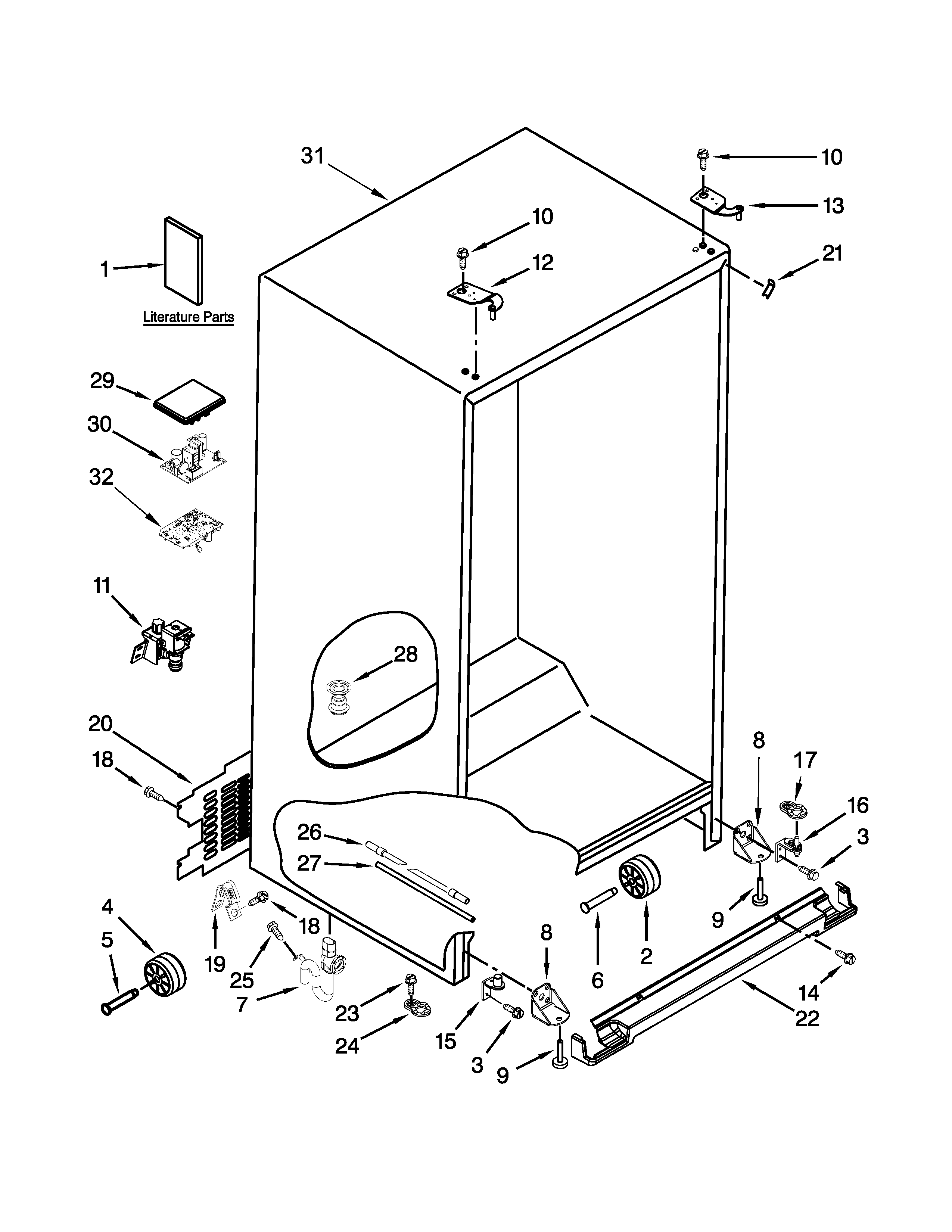 Cabinet parts