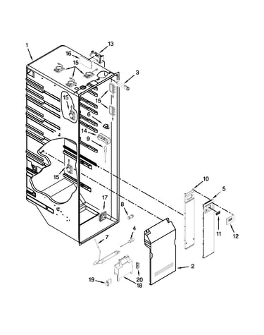 Refrigerator liner parts